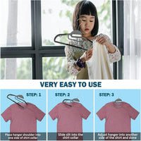Anti-slip clothes hanger, multi-purpose household clothes hanger (Pack of 4)