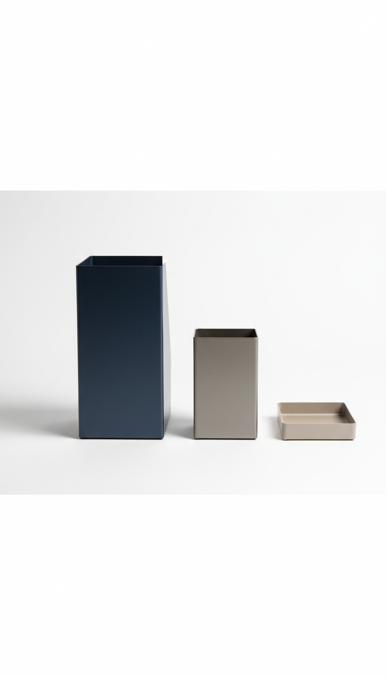 Brushed Metal Organizer Set