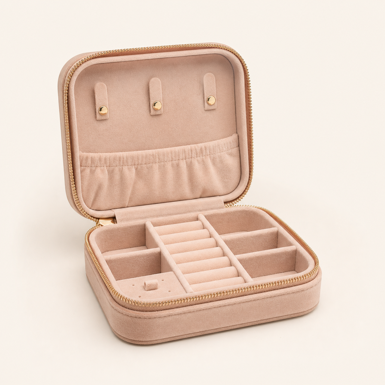 Premium Velvet Travel Jewellery Organiser